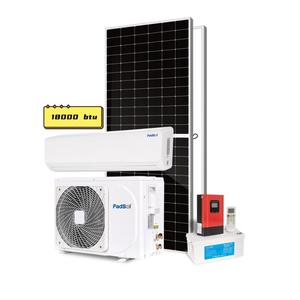 Climatiseur split FadSol 18000btu 2hp 100% solaire, alimenté par batterie 48V, refroidissement/chauffage, réfrigérant R410a/R32, minuterie, CE - Product Image 1