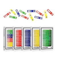Color Plastic Prepared Microscope Slides 12 Items Different Type Biological Microscope Slides Children Kids Plastic Slides