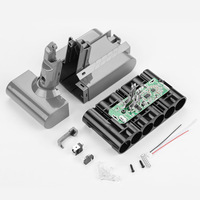 Cangkang Plastik Baterai Pengganti & Papan Sirkuit Perlindungan Pengisian Daya PCB untuk Penyedot Debu Tanpa Kabel DYS V6 21.6V