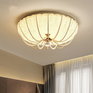 Plafonnier LED en cristal de luxe moderne avec citrouille style français en fer IP65 pour chambre à coucher lampe PC corps salon - Product Image 3