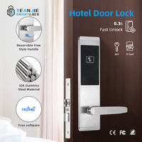 Système de contrôle d'accès électronique sans fil Wi-Fi RFID pour hôtels, serrure de porte en gros pour portes en bois et en aluminium