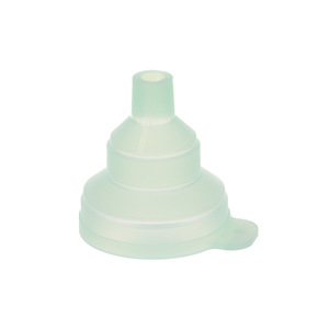 Silicone Extendable Mini Portable Folding Oil Funnel Green Food Grade Material Kitchen Gadget - Product Image 1