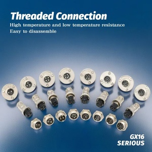 Chất lượng cao gx16 4 pin nam và nữ Thông tư nối vàng-mạ vỏ vàng thật gx16 nối - Product Image 6