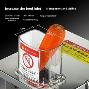 Cortadora Multifuncional de Verduras 3 en 1, Procesador de Alimentos Comercial para Restaurante, Cortadora de Verduras para Rebanar y Picar Rábanos - Product Image 2