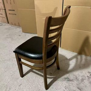 Modern Windsor yemek sandalyesi katı ahşap restoran oturma odası için yatak odası mobilyası açık kullanım kahve dükkanı - Product Image 2