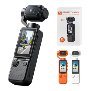 Vente en gros 180 °   Caméra POV à objectif rotatif, enregistrement 1080P, mini caméscope portable, caméra vidéo de poche pour les voyages, les vlogs en plein air - Product Image 1