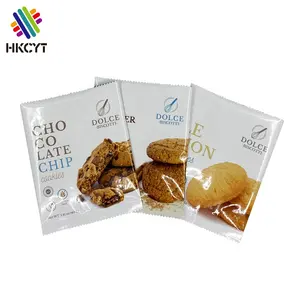Back Side Seal Bag Food Grade Mylar Bags Aluminum Foil For Snack Packaging Plastic Cookie Pouch
