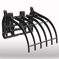 Skid Steer Hydraulic Log Grapple Attachment Timber Wood Grab for Forestry & Wheel Loader