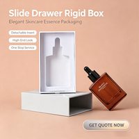 Boîte à tiroirs de petite taille haut de gamme de la marque BRAVO, 90g, 13,8x4x8,5cm, avec doublure en éponge pour cosmétiques, soins de la peau, sérum, boîte cadeau, certifiée ISO9001