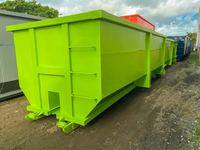Bac à déchets à roulettes robuste pour la construction, en acier Q235, poids 1200 kg, pour le recyclage efficace des déchets et l'élimination des déchets.