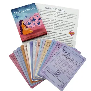 Fabricant de jeux de cartes Custom Made Your Design Calendar Target Flash Card Free Sample Card Game