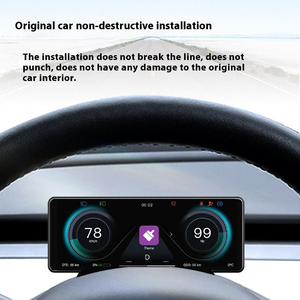 Pantalla Táctil LCD Android Auto <span class=keywords><strong>V3</strong></span> <span class=keywords><strong>PRO</strong></span> para Modificación del Tablero de Tesla Model 3, 1280x480, Garantía de 1 Año, Directo de Fábrica - Product Image 2