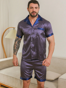 Conjunto de Pijama Modal para Hombre, Pijamas de Bambú Personalizadas, Ropa de Dormir para Hombre con Bolsillos, Pijama de Micro Modal, Bajo MOQ - Product Image 3