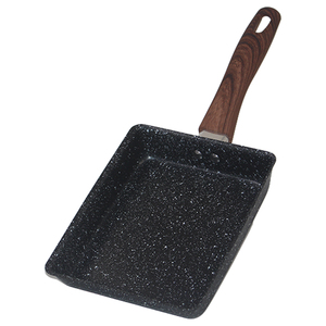 Poêle à frire antiadhésive japonaise Tamagoyaki (omelette) de 15cm à base de chaleur uniforme de bonne qualité avec couvercle - Product Image 3