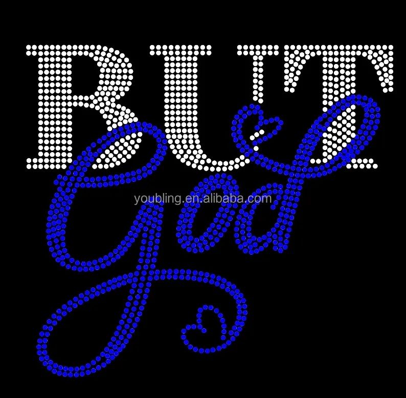 Style 23 bleu royal avec cristal clair blanc