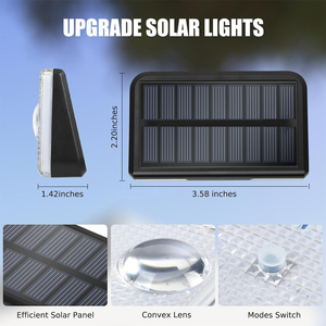 Color Changing <strong>Solar</strong> Fence <strong>Lights</strong> Outdoor IP65 Waterproof Fence Garden Wall <strong>Lights</strong> <strong>for</strong> Outside Backyard Step <strong>Deck</strong> Lighting - Product Image 2
