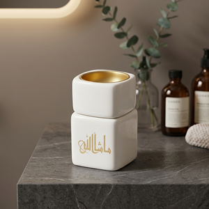 Quemador de Incienso de Resina Ecológica Premium, Elegante y Hecho a Mano, con Aroma a Flor de Azahar, Quemador de Bakhoor - Product Image 1