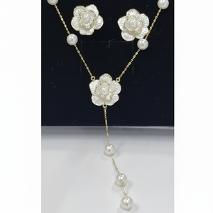 ชุดเครื่องประดับหรูหราทันสมัยสองชิ้นพร้อมเซอร์คอนชุบทองสำหรับงานปาร์ตี้ - Product Image 1