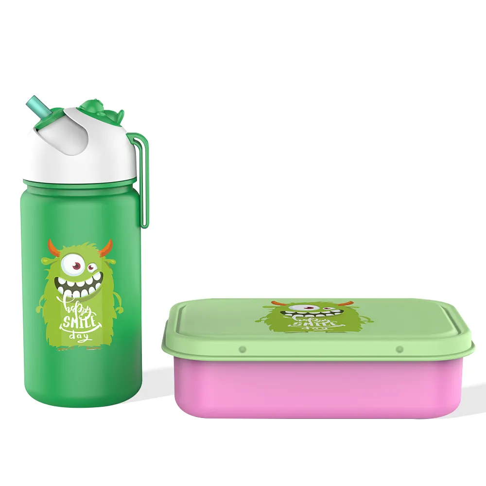 New ODM Kids Water Bottle Keep Food Warm Lunch Box Thermal Children Food Containers Stainless Steel Water Bottle With Lunch Box