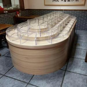 Phổ Biến Thiết Kế Số Lượng Lớn Thực Phẩm Bin Hiển Thị Bằng Gỗ Tủ - Product Image 1