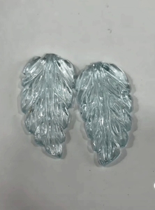 Cuarzo Azul Aguamarina Natural en Forma de Hoja de 15x30mm, Piedra Preciosa Suelta para Joyería - Marca Mugalart de Rajasthan - Product Image 4