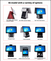 Terminal de point de vente tactile 15,6 pouces OEM/ODM d'usine, caisse enregistreuse de bureau, machine de paiement, système POS Windows avec imprimante