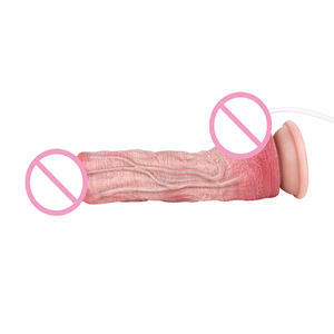 Pene simulado de artesanía de doble capa con ventosa, juguete para adultos, experiencia: pene realista - Product Image 4