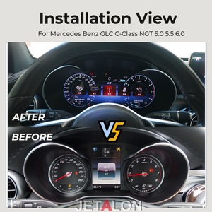 12.3นิ้วสำหรับ Mercedes Benz GLC C-Class C ngt 5.0แผงหน้าปัด LCD ที่ปรับความเร็วหน้าจอสมาร์ทคลัสเตอร์อัพเกรด - Product Image 2