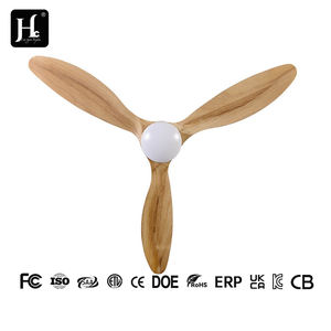 Ventilador de Techo Decorativo Nórdico, Ventilador de 3 Aspas con Luz, Ventilador de Techo de Madera con Motor DC BLDC y Control Remoto - Product Image 3