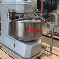 Mélangeur à spirale industriel 150 kg avec bol inclinable, mélangeur de boulangerie commercial robuste pour lignes de production de pain et de pizza