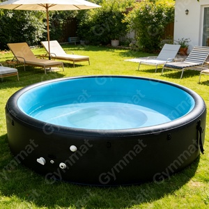 Piscina Inflable Rápida y Profunda, Portátil, Sobre el Suelo, con Asiento, Bomba, Cubierta y Protección Contra <span class=keywords><strong>Fugas</strong></span>, <span class=keywords><strong>para</strong></span> Uso Familiar en el Patio Trasero - Product Image 5