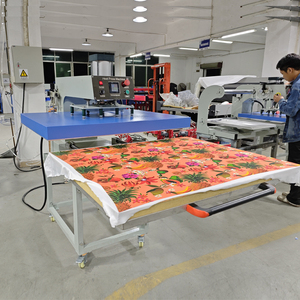 Mesin <span class=keywords><strong>Press</strong></span> Panas Format Besar 100*120 80*100 70*90cm Semi-otomatis Dua Stasiun Mesin Transfer Panas Sublimasi - Product Image 2