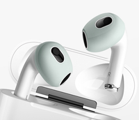 Embouts Auriculaires en Silicone Souple pour AirPods 3 (4e Génération), Embouts de Rechange Crochets d'Oreille Anti-Chute pour Écouteurs sans Fil