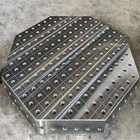 Nouvelle plateforme de soudage octogonale 3D en acier SunRay Q355B, trous D16/D18/D22, banc de travail industriel à charge lourde