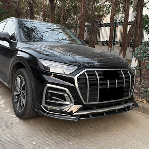 ลิ้นกันชนหน้า Audi Q5 SQ5 FY S Line ลายคาร์บอนไฟเบอร์ วัสดุ ABS ชุดแต่ง ปี 2020 2024 - Product Image 1