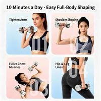MZ Y1102 Haltères réglables en acier inoxydable avec tête de poids ronde électroplaquée miroir pour musculation des bras
