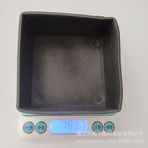Couvre-pieds de meubles en PVC carré, 80 mm, noir, durable - Product Image 1