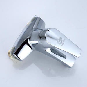 Robinet de lavabo Chenlu à poignée unique, valve en céramique, montage sur plan, eau chaude et froide, 4 trous - Product Image 3