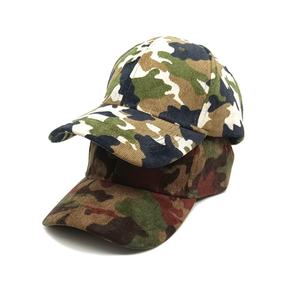 Gorras de Béisbol Deportivas Personalizadas al por Mayor con Logotipo Bordado OEM, 6 Paneles Estructurados, Visera Precurvada, Tela de Pana con Estampado de Camuflaje - Product Image 6