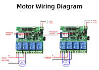 Module de relais intelligent SLS Tuya Smart Life DC 7-32V 4CH 10A 4 voies avec Alexa et Google Home pour système de maison intelligente électrique de garage