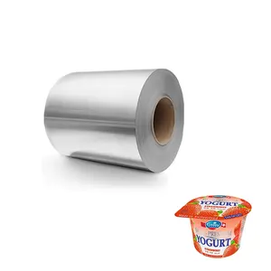 Aluminum lidding foil for can sealing yogurt cup packaging film