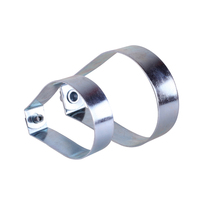 Colliers de serrage en acier galvanisé robuste pour système d'arrosage, boucles pivotantes, pinces en forme de poire pour système d'arrosage, clips pour tuyaux doublés