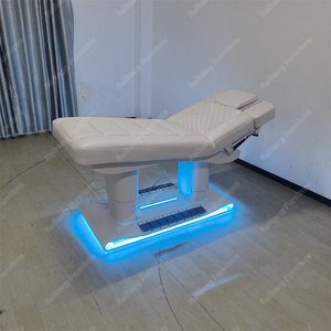 طاولة حديثة قابلة للتعديل لتدفئة الوجه 4 محركات فاخرة قابلة للتعديل في صالون العلاج الطبي طاولة تدليك سبا - Product Image 5