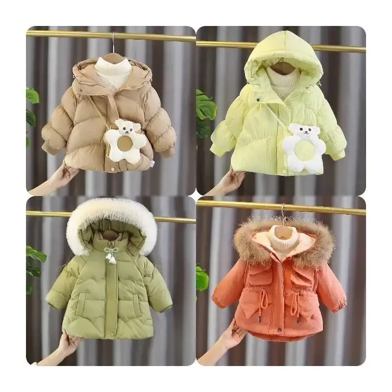 Kinder bekleidung Leichter Kinder Daunen mantel mit Kapuze Unisex Jungen und Mädchen Neue Herbst Winter Jacke Daunen jacke