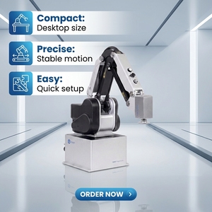 แขนหุ่นยนต์ตั้งโต๊ะเพื่อการศึกษา <span class=keywords><strong>DOBOT</strong></span> MG400 หุ่นยนต์ร่วมปฏิบัติงานอุตสาหกรรมขนาดเล็ก 4 แกน สำหรับห้องปฏิบัติการ SMT และการฝึกอบรมในโรงเรียน - Product Image 5