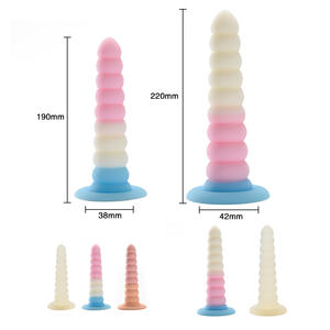 Pene simulado, consolador lésbico, ventosa de silicona, juguete para tirar, estimular el tapón Anal, masajeador Anal, Sexo adulto - Product Image 2