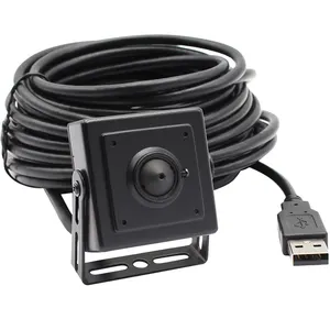 ELP高清720P USB摄像机，3.7毫米镜头迷你USB摄像机，适用于Windows Linux Android Mac系统