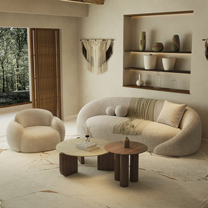 Canapé en chenille <span class=keywords><strong>de</strong></span> style vintage, courbé et <span class=keywords><strong>de</strong></span> forme unique, idéal pour les petits salons <span class=keywords><strong>de</strong></span> beauté, les hôtels et les <span class=keywords><strong>chambres</strong></span> et petits-déjeuners - Product Image 1