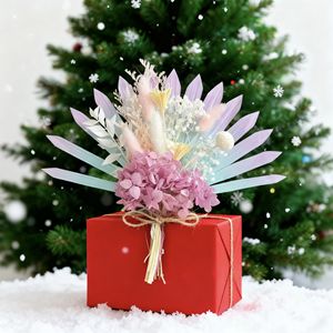Ramo de Flores Artificiales <span class=keywords><strong>para</strong></span> Regalo de Navidad - Decoración <span class=keywords><strong>para</strong></span> <span class=keywords><strong>Pastel</strong></span> de Bodas, Arreglo Floral Artificial <span class=keywords><strong>para</strong></span> Fiestas y Decoración del Hogar - Product Image 1
