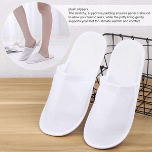 Disposable Slippers for Guest, Non Slip Spa <b>Slides</b> Washable Reusable House Shoes Hotel Indoor Slippers for Home,Travel - Product Image 4
